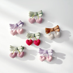 さくらんぼヘアクリップ 子供 サクランボ プチギフト 浴衣 髪飾り