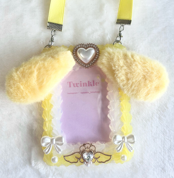 ホイップデコ ブラックリボンシリーズ 黄色B7 硬質ケース トレカケース