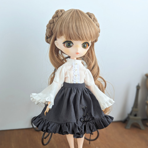 1209※ハルモニアブルームアウトフィット※単品※白の姫袖ブラウス