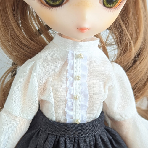1209※ハルモニアブルームアウトフィット※単品※白の姫袖ブラウス