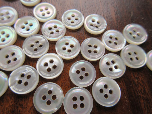 白蝶貝のボタン　11.5mm　カップ型　20個 3枚目の画像