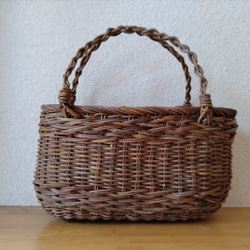 あけび　かご 割引｜あけびかご｜素編み｜フリーバスケット｜中サイズ｜楕円形