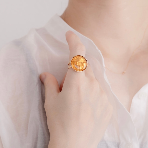 リング 遺品整理 断捨離 アンティーク ヴィンテージ 色石 金色