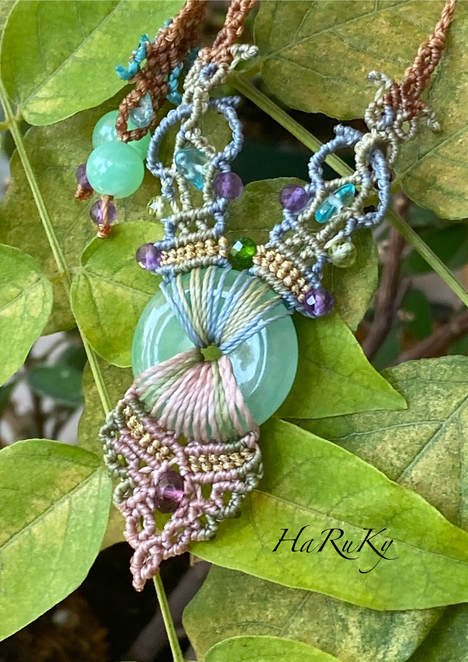 高品質♢翡翠 (ひすい)  ペンダントネックレス 天然石 天然色