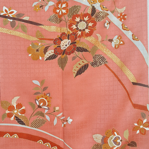 トール】ワンタッチ着物 くらわん着物 正絹付け下げ訪問着