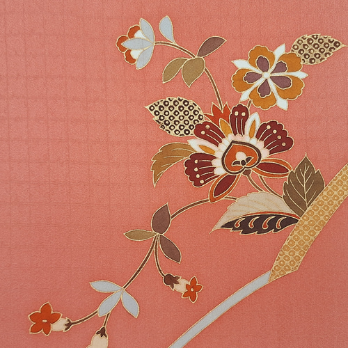 トール】ワンタッチ着物 くらわん着物 正絹付け下げ訪問着