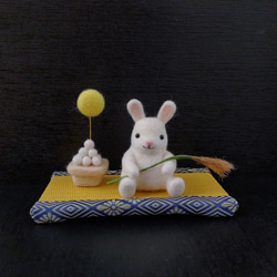 お月見✩.*˚お月見気球♡羊毛フェルト Amazon.co.jp: 羊毛フェルト お月見 おじいちゃんうさぎ 十五夜