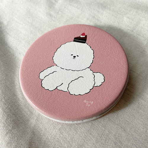 ビションフリーゼのコンパクトミラー 手鏡 ハミングトリップ 通販