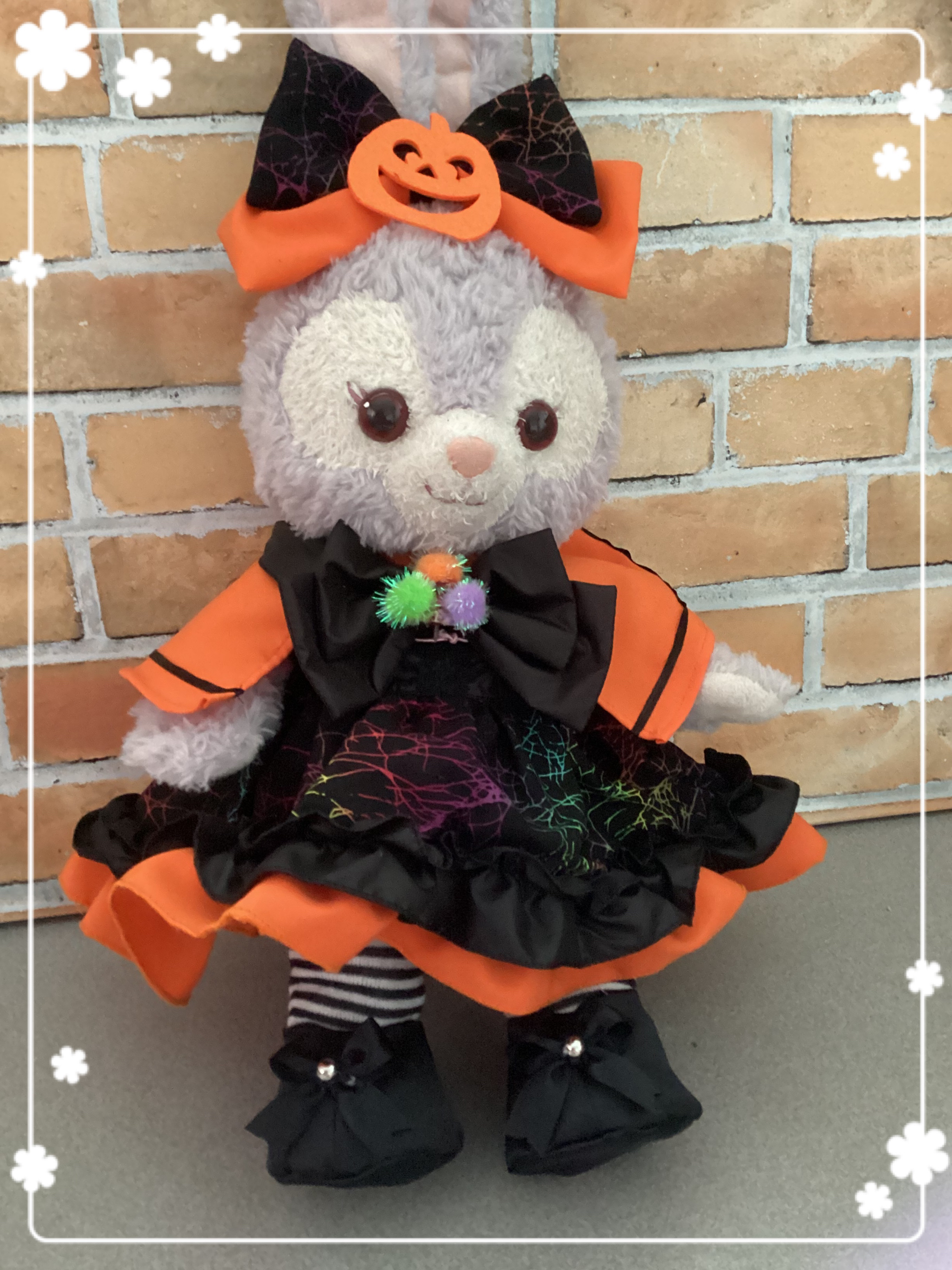 ハロウィン　ステラルーSサイズ☆オレンジコスチューム☆オレンジケープ6点セットのワンピース☆リーナベルも出品中