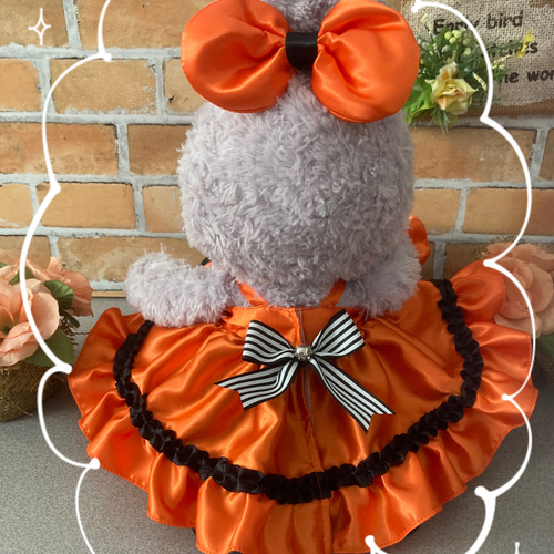 ステラルー♡コスチューム♡ぬいば♡ハロウィン♡オレンジ ハロウィン ステラルーSサイズ☆オレンジコスチューム☆黒