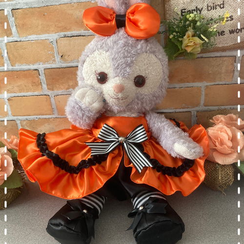 ステラルー♡コスチューム♡ぬいば♡ハロウィン♡オレンジ ハロウィン ステラルーSサイズ☆オレンジコスチューム☆黒