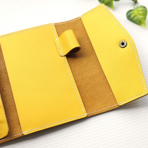 ✻ ミニ6 ✻ 牛革 フラップ式 ミニ6穴システム手帳 ✻ 蒲公英