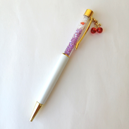 フロートボールペン♡選べるさくらんぼチャー厶】 ラムネ ストロベリー