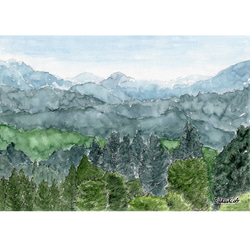 透明水彩画原画一点物〜自由にどこまでも 透明水彩画原画一点物〜自由にどこまでも 透明水彩画原画一点物〜自由