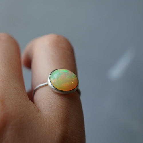 ☆【スーパーセール】【10月誕生石】 オパール シルバーリング