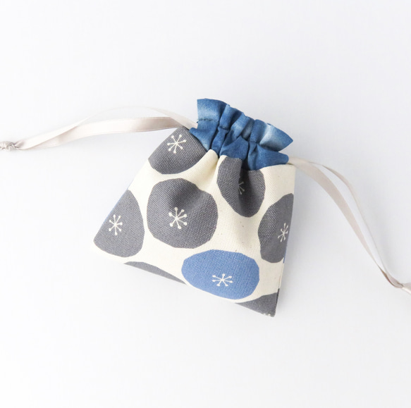 2408-24 手のひら巾着サシェ 香り袋 ミニフラワー SOLD→ご注文OK