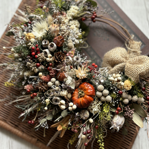 ✤SALE✤　ドライフラワーリース Flowerworks SEKIKAWA「ドライフラワーリース」 | オトメの金沢 陳列室