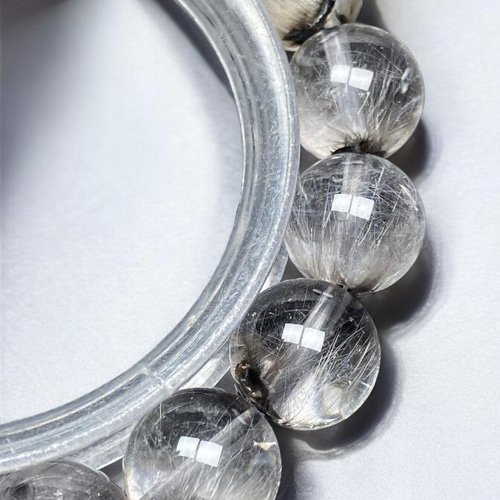 最終【式神封入】猫目プラチナルチルクォーツ[uKQr]12.5mm 希少 極品位