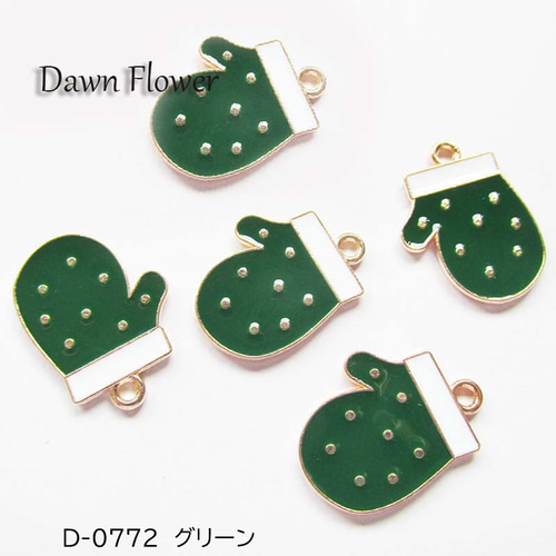 手袋 22×16mm チャーム ハンドメイドパーツ チャーム Dawn Flower 通販