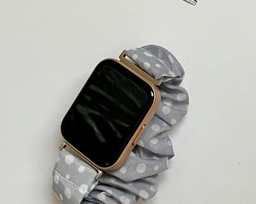 肌に優しい楽ちんシュシュベルト スマートウォッチ バンド 20mm 22mm