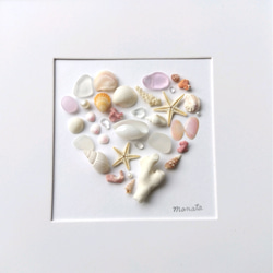 大きな シーグラスリース シーグラスアート リース シーグラス雑貨