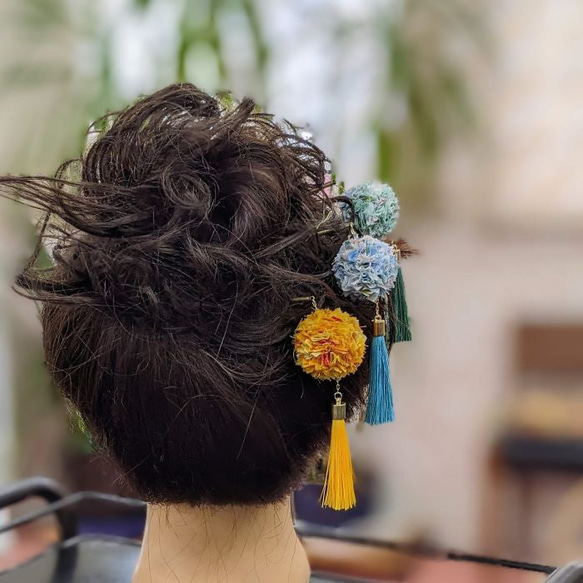 sugar 浴衣・帯・ヘアアクセ3点セット アンニュイイエローフラワー浴衣 即日発送】アンニュイイエローフラワー浴衣【浴衣3点セット 浴衣/帯