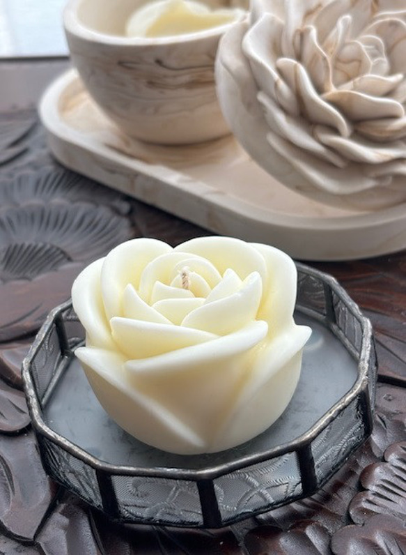 Rose Candle バラの形のソイキャンドル キャンドル・キャンドル