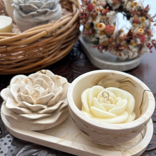 Rose Candle バラの形のソイキャンドル キャンドル・キャンドル