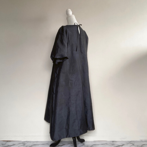 大島紬リメイク ワンピース - さらっと着こなせる大人可愛い