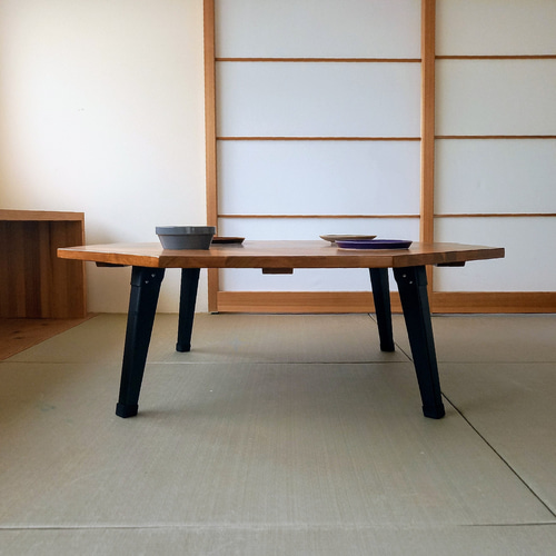八角形テーブル《オーダー品》折りたたみテーブル ヘリンボーン 八角形テーブル《オーダー品》折りたたみテーブル ヘリンボーン