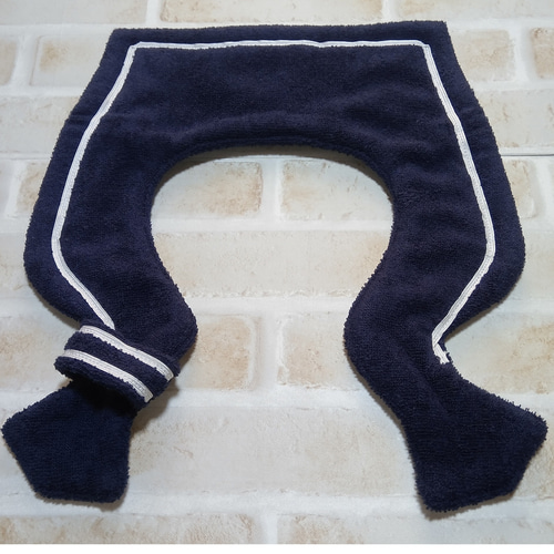 size28cm】セーラーカラー風スタイ （紺色） スタイ
