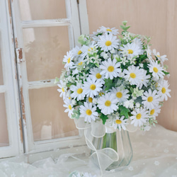 完成品ブーケ]クリスマスリースブーケ ブートニア付き アーティ