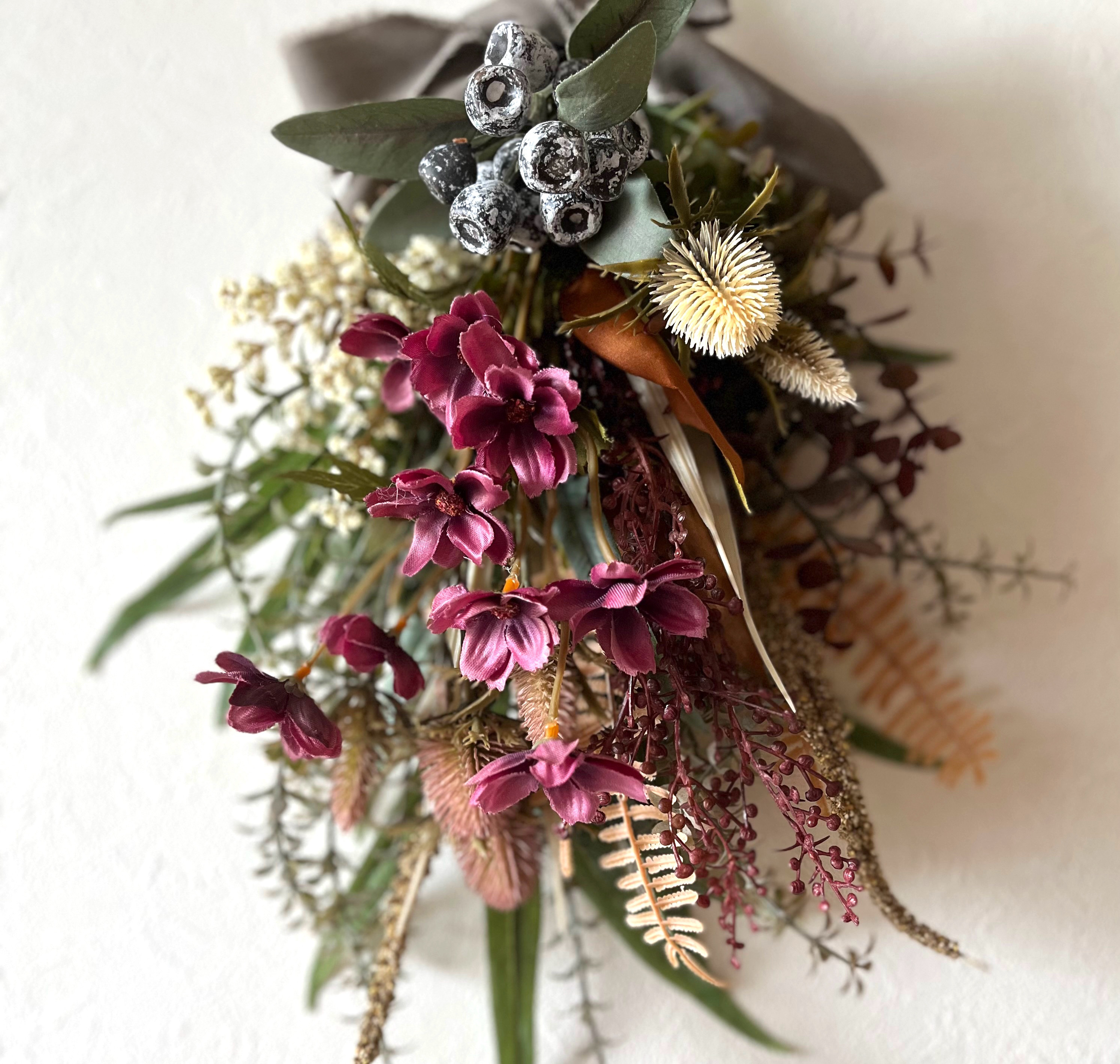 ◇ドライフラワーリース◇◇autumn antique◇パンパスグラス◇◇ 短かっ 