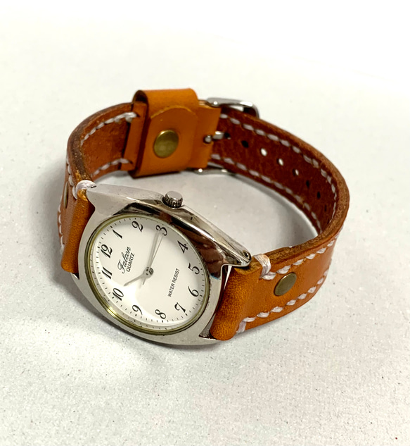 昭和レトロな腕時計、本革ベルト、栃木レザー 腕時計 momotaro70 通販