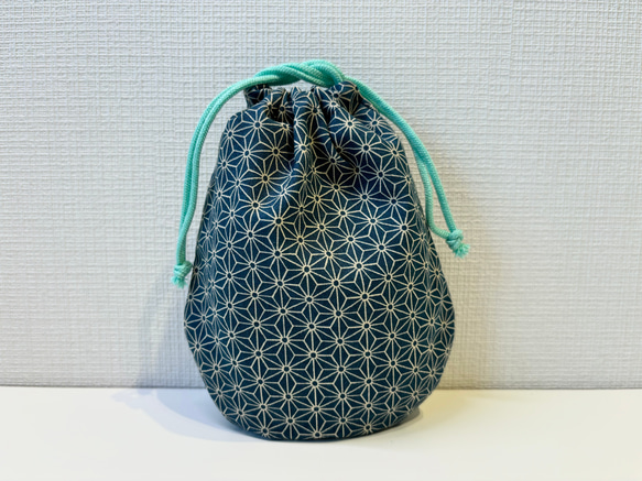 和柄巾着チャーム(パワーストーン入り) 和柄巾着チャーム