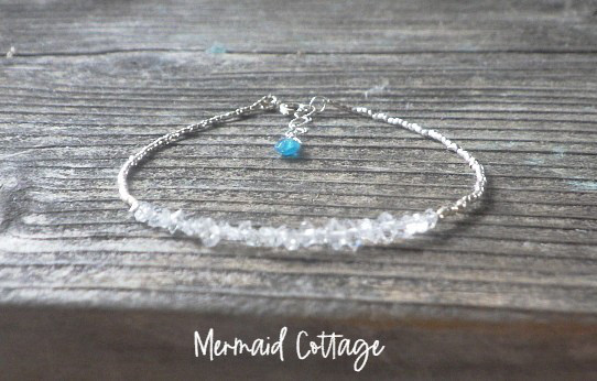 *sv925*Harkimer & Karen Silver Dainty Bracelet 氷粒のカレンシルバーブレス