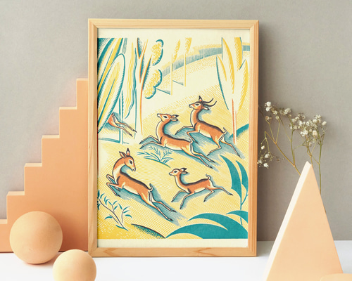 Ritsui 動物と自然のポップアート　レトロ　かわいい 68f623ca6c4bb5d757151412b1cb57