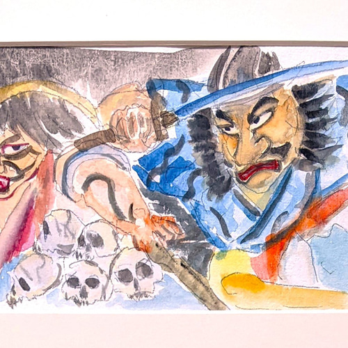 ねぶた2 水彩画原画 (SM) 絵画 yko 通販 18162811｜Creema(クリーマ