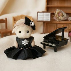 シルバニア着せ替え服】赤ちゃんサイズ☆ワンピースとポシェットセット