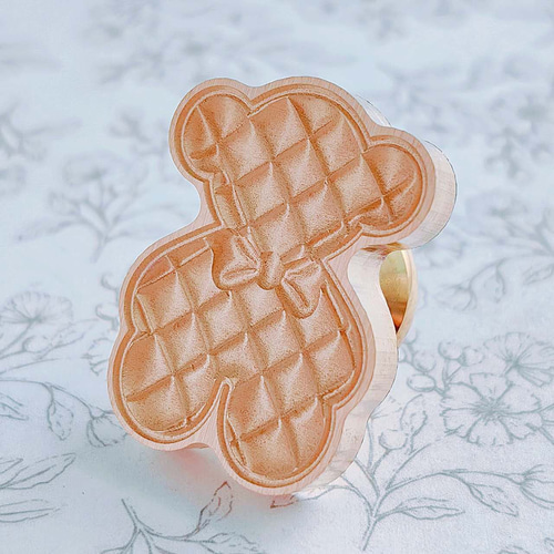 再販⭐︎27mm キルティングベア シーリングスタンプ ヘッド テディベア  