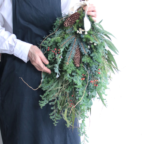 早割クリスマス2025】針葉樹スワッグL クリスマス、冬の