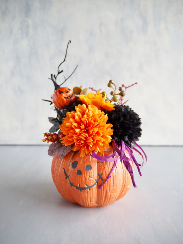 かぼちゃ頭のhappyハロウィンアレンジ 5枚目の画像