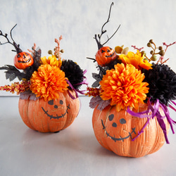かぼちゃ頭のhappyハロウィンアレンジ 1枚目の画像
