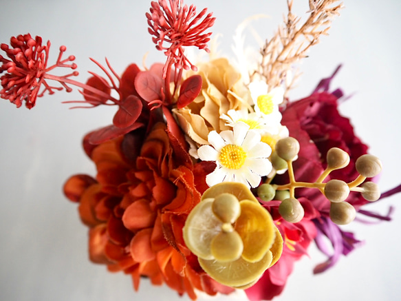 （リニューアル✨）かぼちゃ頭のhappyハロウィンアレンジカボチャアレンジ2段重ね 3枚目の画像