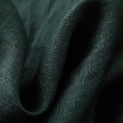 秋◆春◆綿麻ワンピース◆コットンリネン◆通勤◆通学◆ダークグリーン 4枚目の画像