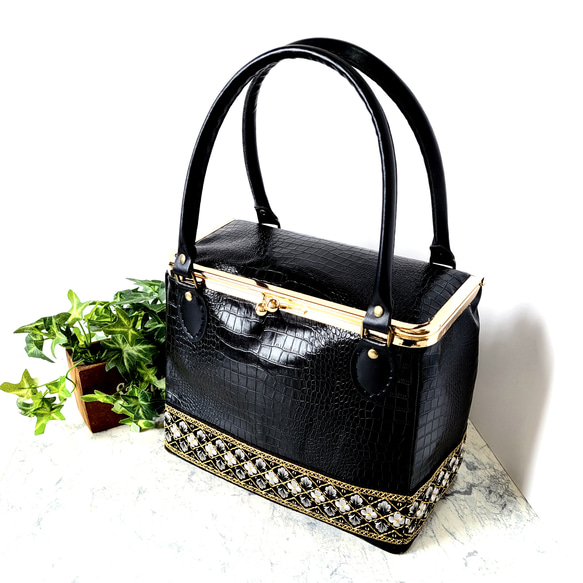 【ハンドメイド】 がま口バッグ ボックスバッグ #B21 ハンドメイド】 がま口バッグ ボックスバッグ #B21（Pin page）