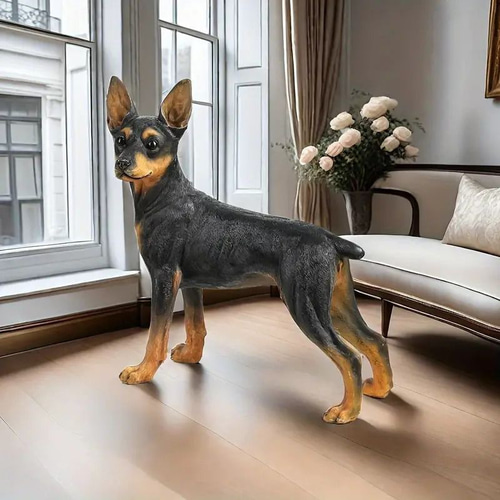 オブジェ 置物 犬 ドッグ ドーベルマン ミニチュア・ピンシャー オブジェ 置物 犬 ドッグ ドーベルマン ミニチュア・ピンシャー