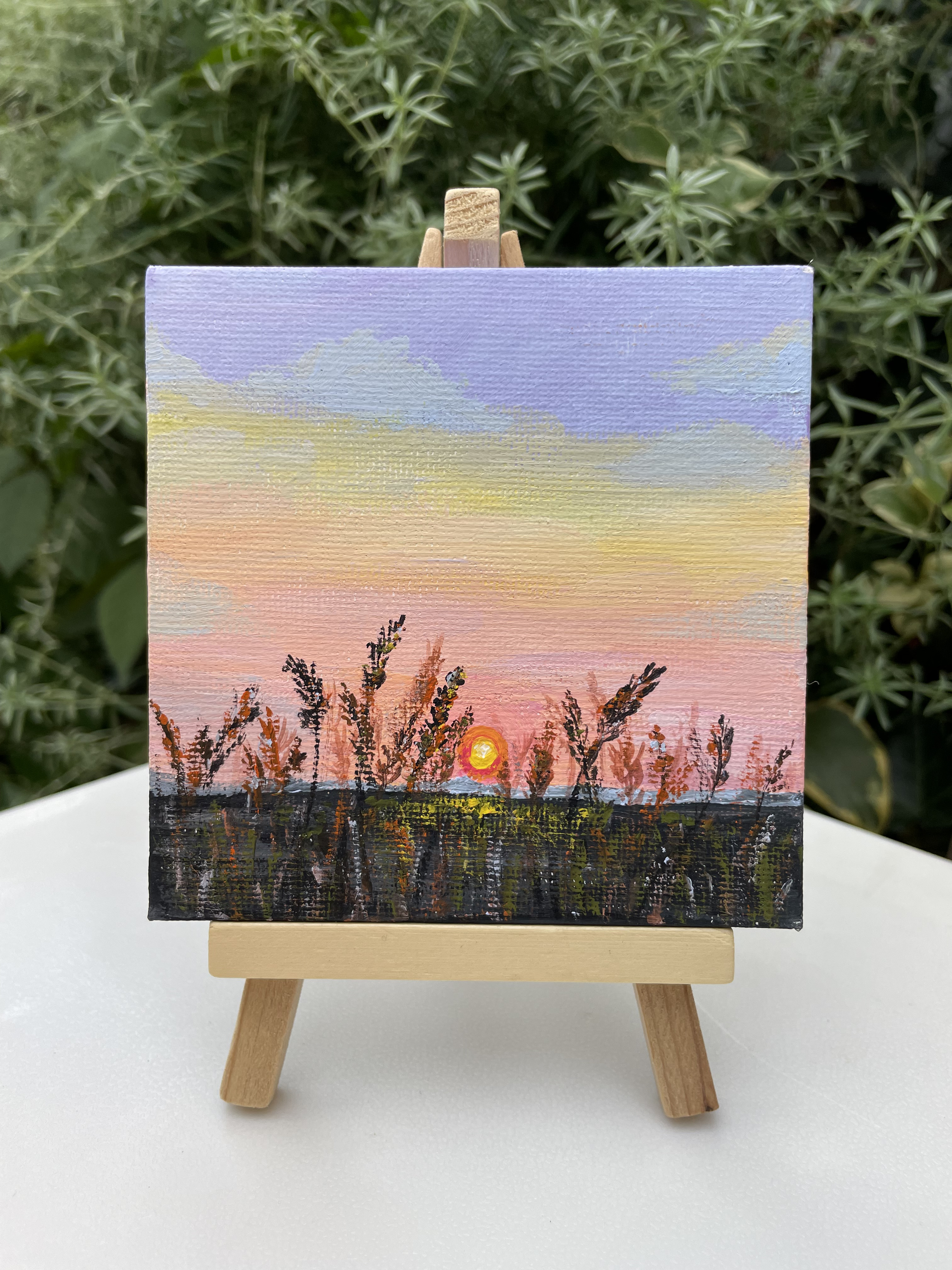 キャンバスアート、sunset、夕日の絵、夕方の景色 絵画 Art and