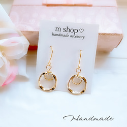 ハンドメイドピアス ピアス（フック・チェーン） m shop 通販 18134462
