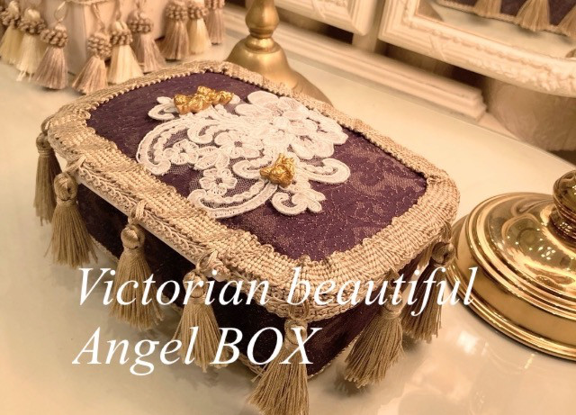 Victorian rococo調カルトナージュ小物＆ウェットティッシュBOX
